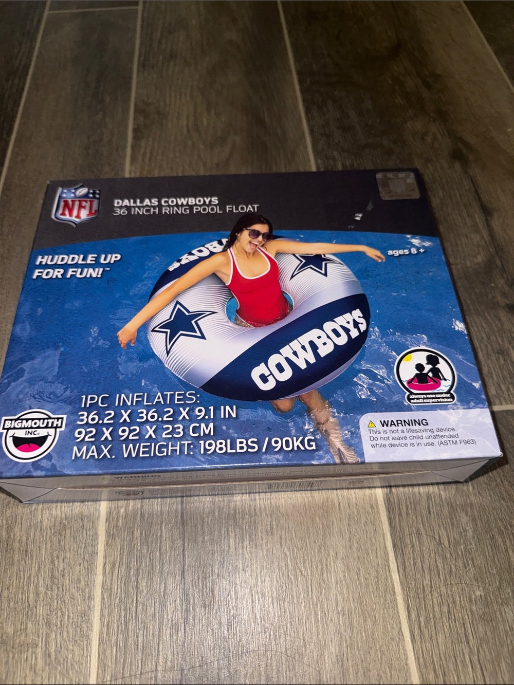 Dallas Cowboys Round Pool Float New in Box